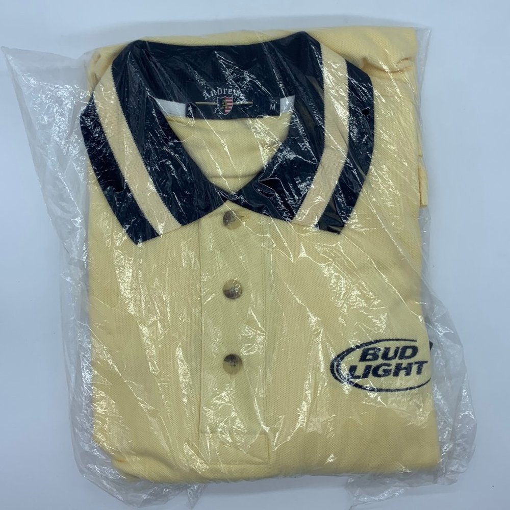 NEW Bud Light Polo Yellowed